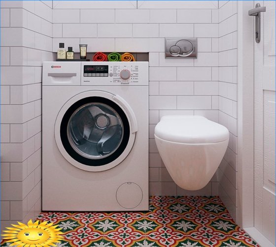 Idées pour placer une machine à laver dans un appartement