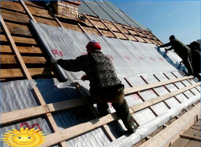 Imperméabilisation du toit: matériaux