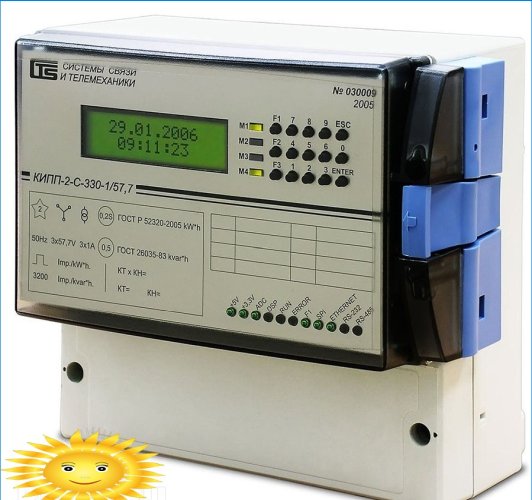Compteur d'électricité multifonctionnel avec interfaces de communication: Ethernet, RS-232 et RS-485