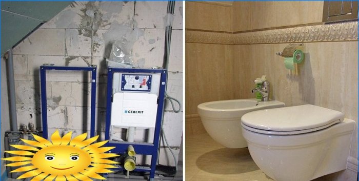 Installation d'installations de toilettes et de bidets