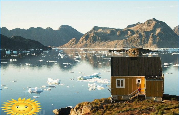 Lodge isolé à Kulusuk, Groenland oriental