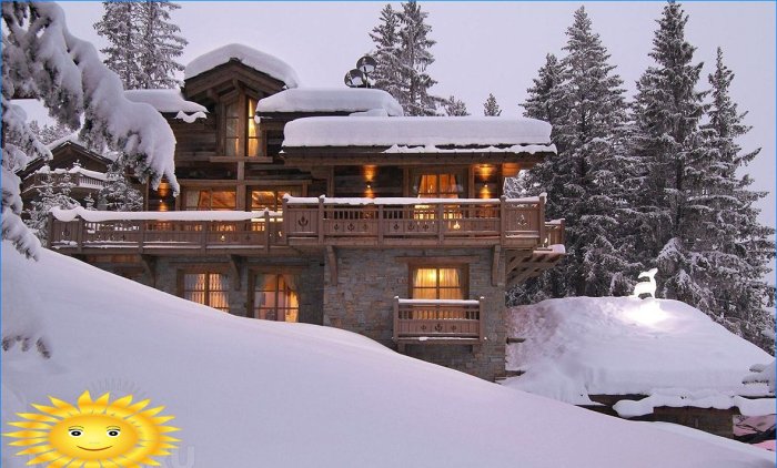 Maisons alpines insolites - collection de photos d'hiver