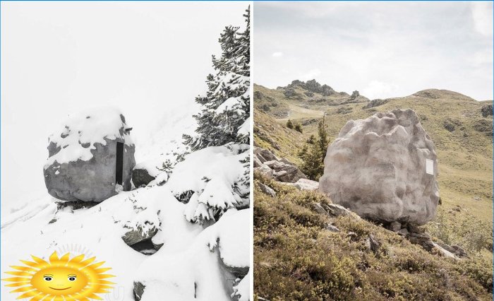 Maisons alpines insolites - collection de photos d'hiver