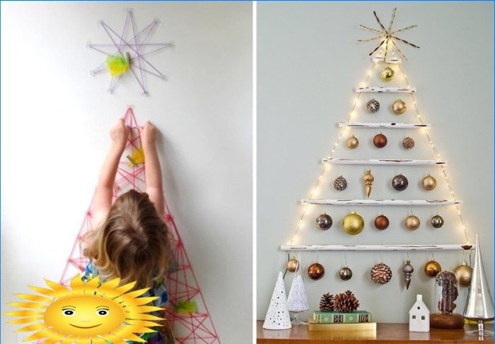 Préparer les vacances: décoration du Nouvel An de la chambre des enfants