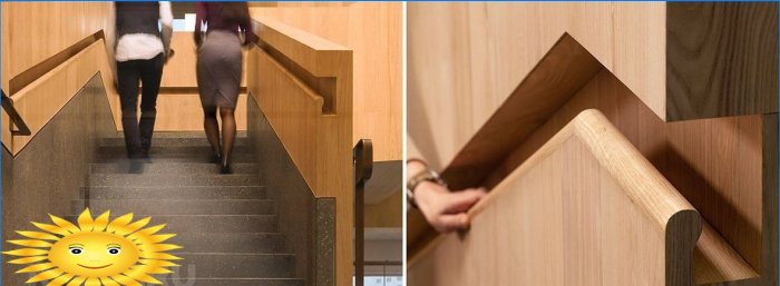 Rampes inhabituelles et confortables pour les escaliers