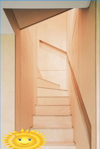 Rampes inhabituelles et confortables pour les escaliers