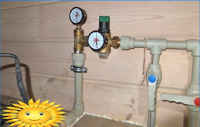 Réducteur de pression d'eau dans le système d'alimentation en eau