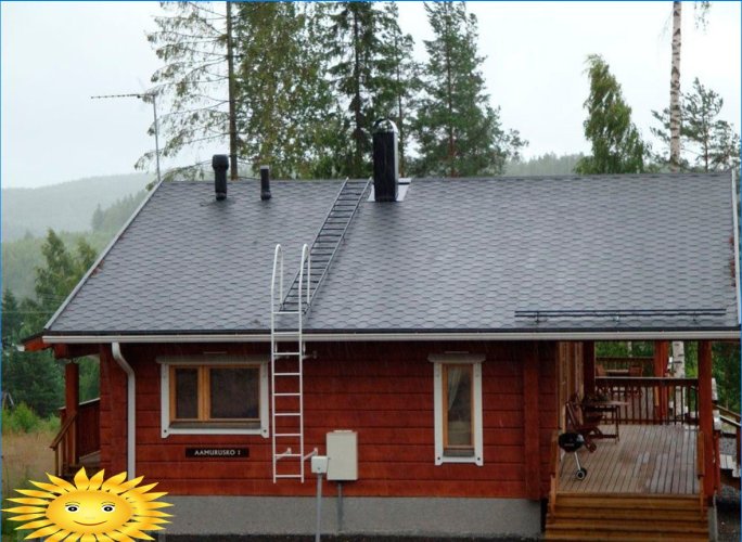 Sortie de toit: options de disposition