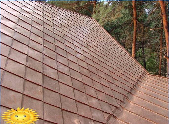 Toit métallique: damier ou toit en échelle