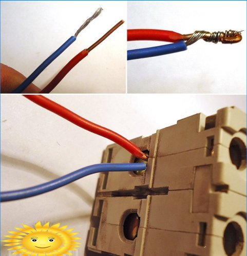 Types de connexions électriques pour fils toronnés