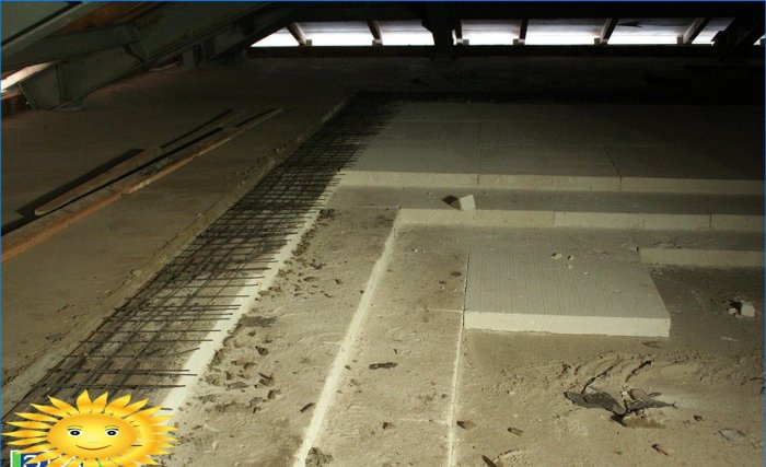 Isolation thermique des sols en béton avec mousse de verre ETIZ