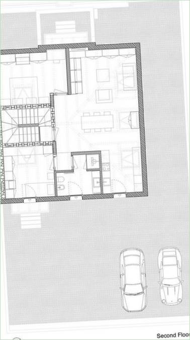 Plan de la villa G House de Lorenzo Guzzini en Italie