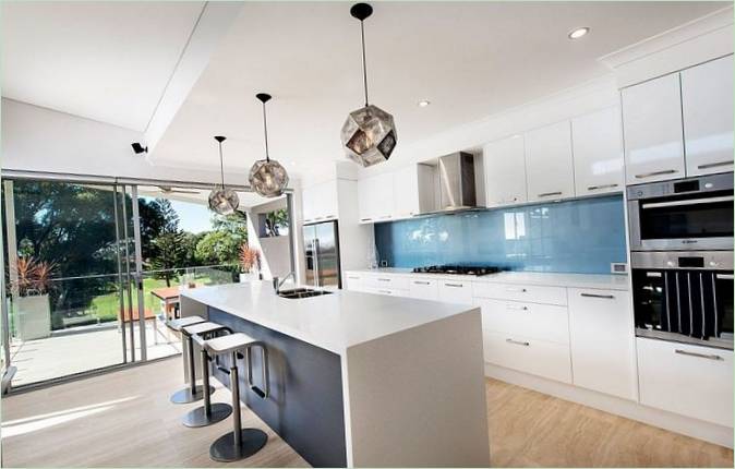 Cuisine d'une luxueuse maison de campagne en Angleterre