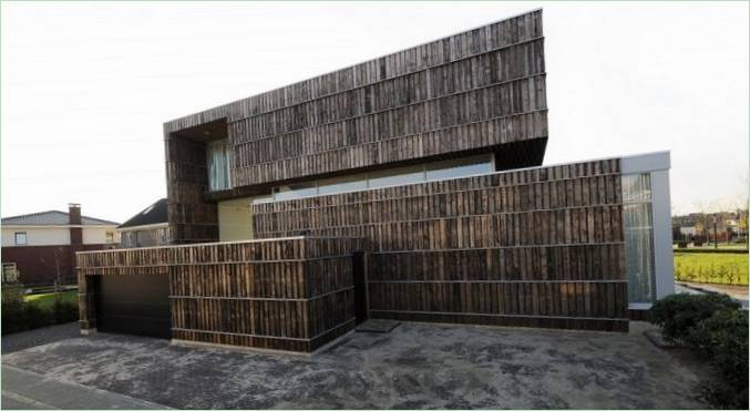 L'extérieur de la villa Welpeloo aux Pays-Bas