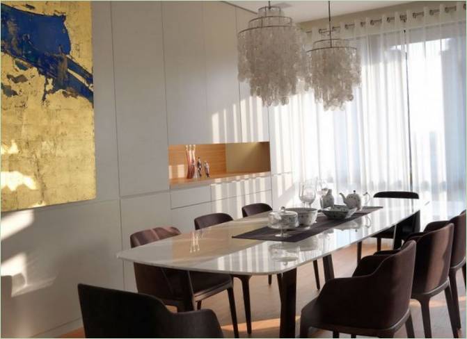 Intérieur de la salle à manger