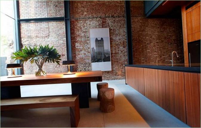 Aménagement intérieur de style industriel
