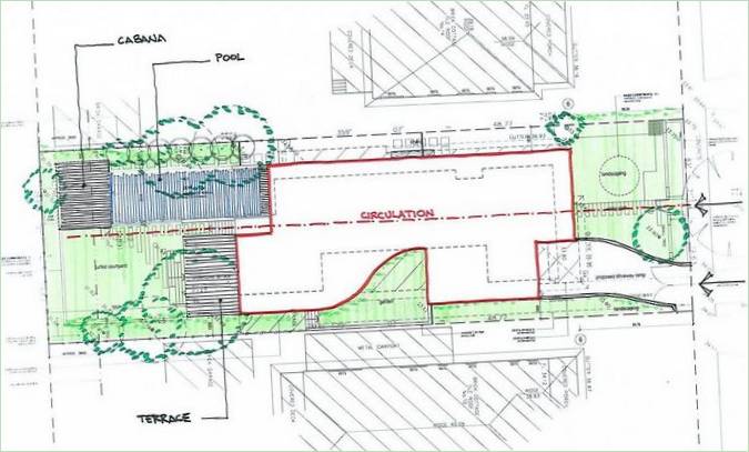 Le plan du site de Box House à Strathfield