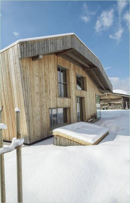 Une grange transformée en maison d'habitation en Autriche