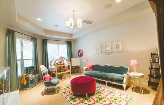 Intérieur de la salle de jeux des filles