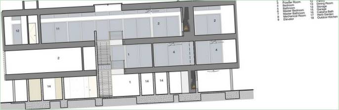 Une villa chic en bord de mer - home blueprint 8