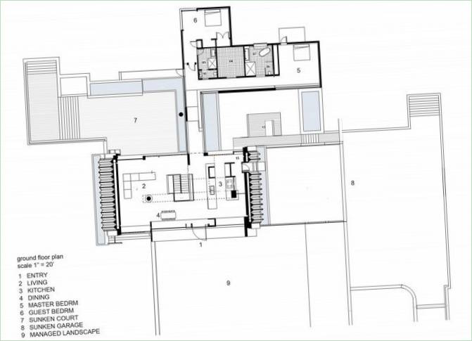 Plan du rez-de-chaussée