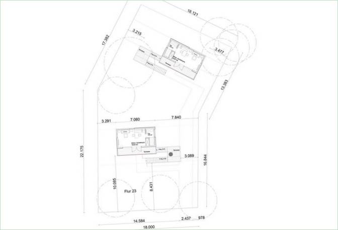 Plans de chambres ridicules pour un chalet dans les bois