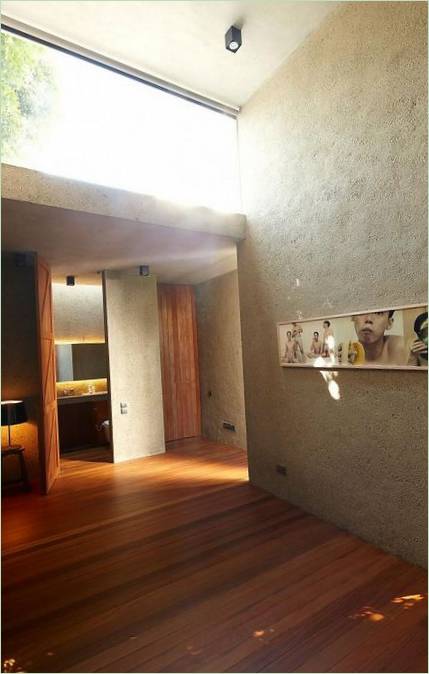 Intérieur en bois du Lucky Shophouse