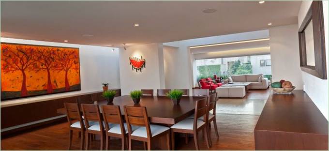 Intérieur d'une maison mexicaine moderne
