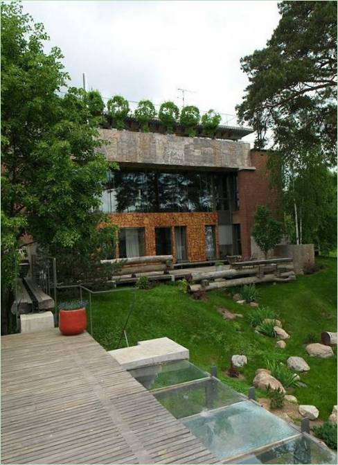 L'extérieur d'une maison près de Moscou