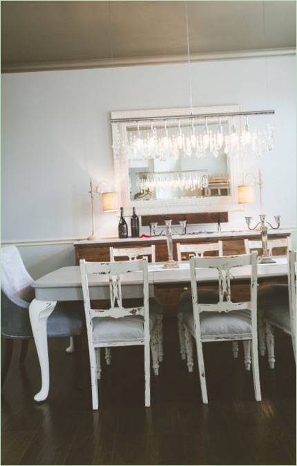Salle à manger de style rustique