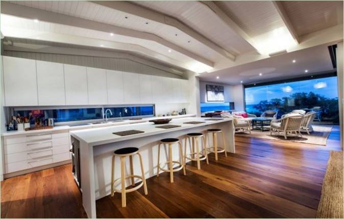 Conception d'une cuisine pour une résidence de plage australienne