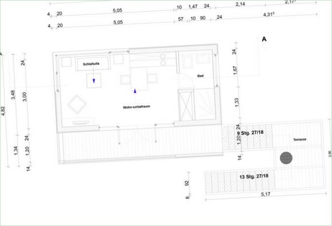 Aménagement du salon d'une maison de campagne