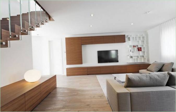 Aménagement intérieur du chalet par EXiT architetti associati
