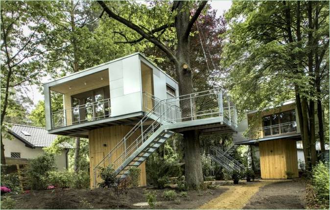 Une maison insolite dans les bois