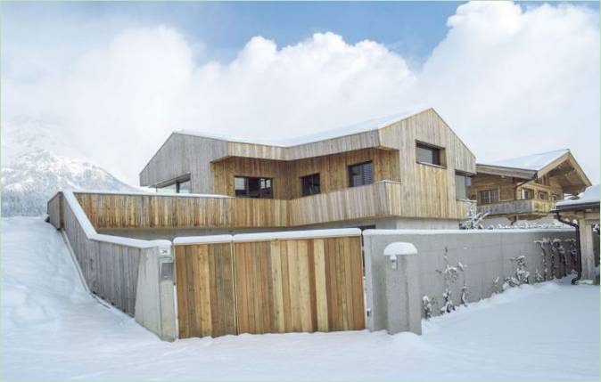 Une grange convertie en espace habitable en Autriche