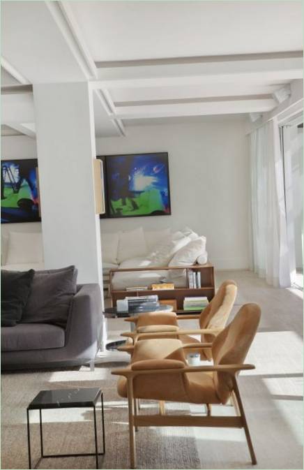 Le salon d'une maison de campagne au Brésil