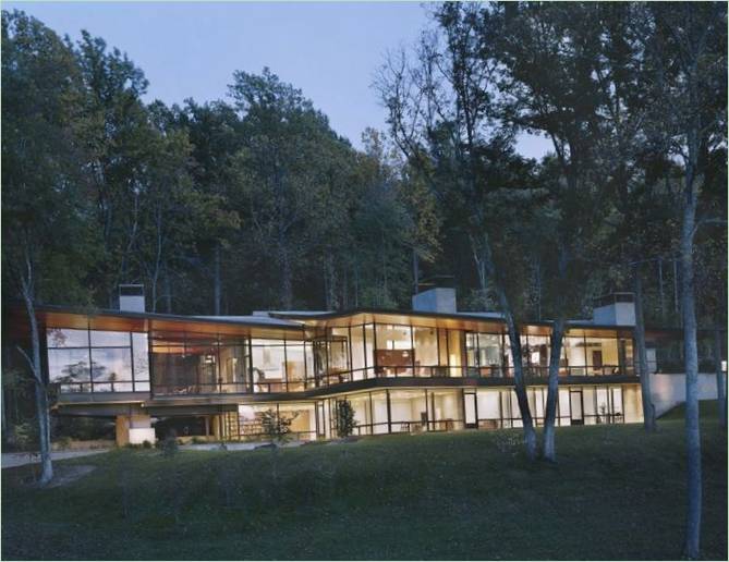 Façade d'une maison privée de Blue Ridge