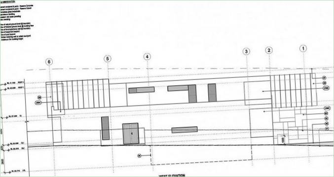 Plan du côté ouest de Box House, Strathfield