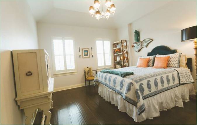 Aménagement d'une chambre à coucher inspirée de la plage