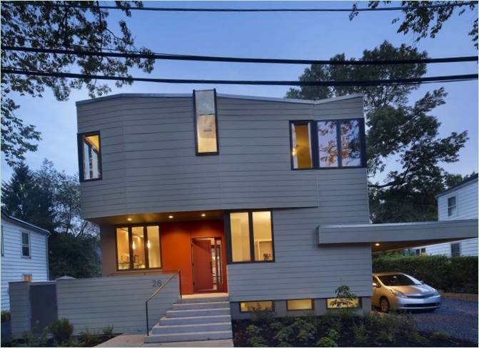 L'extérieur d'une maison de Princeton