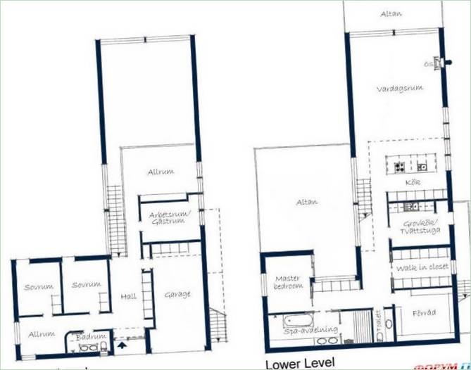 Un projet de maison forestière moderne