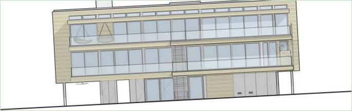 Villa en front de mer : plan d'étage 6