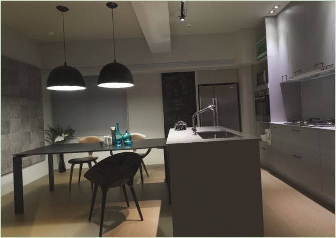 Intérieur de la cuisine dans le projet Tint
