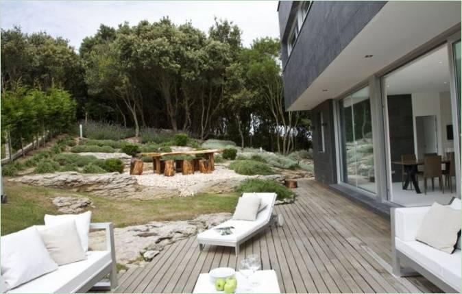 La terrasse de la Casa Constanza en Espagne