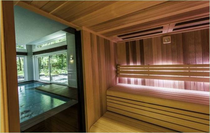 Le sauna de la Villa in the Dunes
