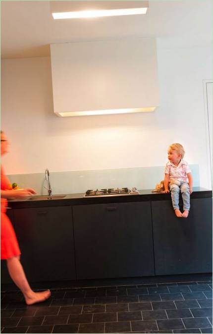 L'intérieur de la maison moderne LKS à Lire, en Belgique