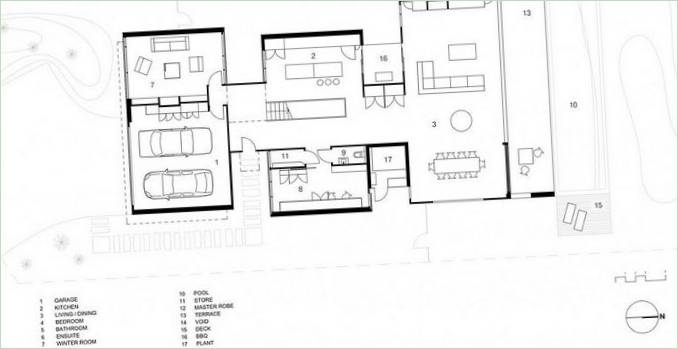 La maison de Torquay en style minimaliste