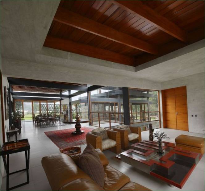 Aménagement intérieur d'une maison de campagne péruvienne