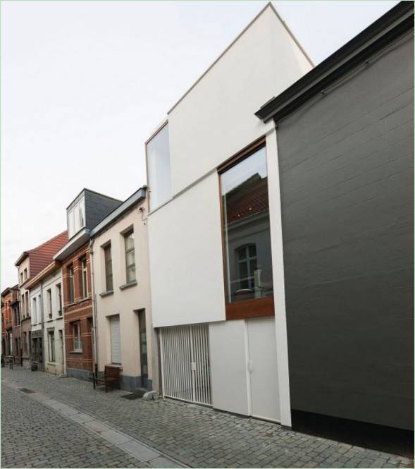 Intérieur de la maison moderne LKS à Lire, en Belgique