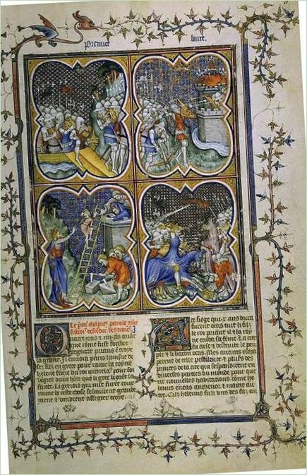 Coupure d'un livre sur les cloîtres à quatre feuilles